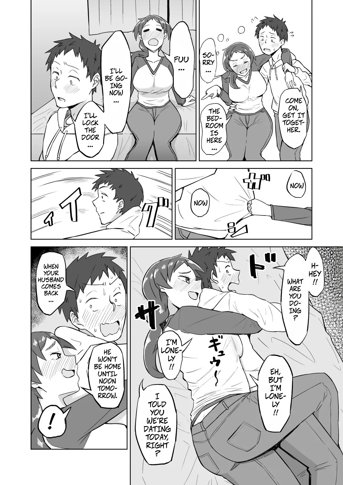 Hentai Manga Comic-The Frusterated Wife Next Door Invited Me To Dinner And We Ended Up Having Sex-Read-5